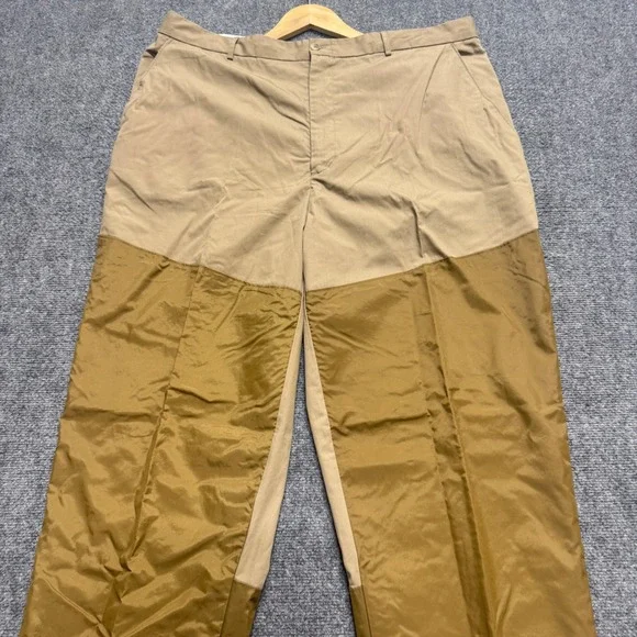 Cabela's Pants Men's 40x32 Upland Brush Khaki Canvas Pants Cotton Brown Hunting - Picture 2 of 12